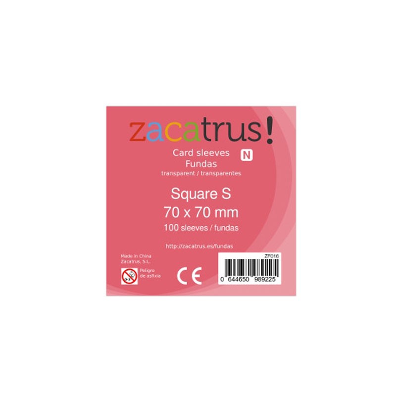 100-fundas-para-cartas-n-square-s-cuadrada-pequena-70-x-70-mm.jpg Fundas Transparentes Zacatrus! Square S 70 x 70 mm 100 Fundas Zacatrus Cuadradas - Imagen 1