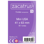 Fundas Transparentes Zacatrus! Mini USA 41 x 63 mm 55 Fundas Zacatrus