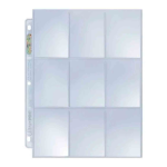 Hoja para Cartas de 9 Bolsillos Transparentes Ultra Pro 9 Pocket Pages