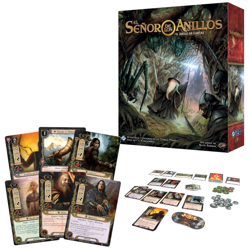 señordelosanillosjuegodecartas El Señor de los Anillos El Juego de Cartas Caja Básica Edición Revisada de 1 a 4 Jugadores - Imagen 1