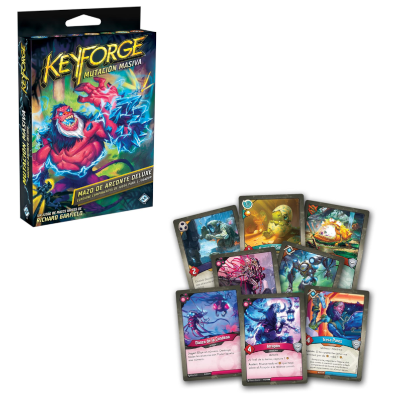keyforge juego Mutación Masiva Mazo Deluxe Keyforge Juego de Cartas de 2 Jugadores - Imagen 1