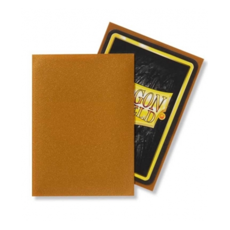 dragon shield funda dorada 100 Fundas Standard Matte Color Oro Dragon Shield - Imagen 1