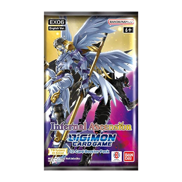 Infernal Ascensión EX06 Sobre de Cartas en Inglés Digimon Card Game Cartas Digimon TCG