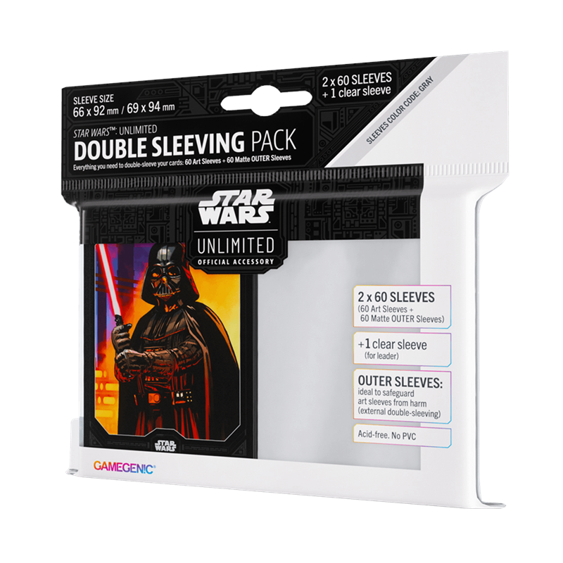 Fundas Darth Vader Art Sleeves Double Star Wars Unlimited Fundas Darth Vader Art Sleeves Double Star Wars Unlimited - Imagen 1