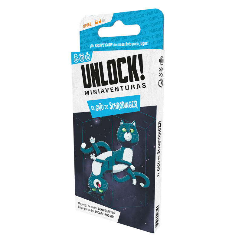 Unlock! Miniaventuras El gato de Schrödinger Juego de Mesa Unlock! Miniaventuras El gato de Schrödinger Juego de Mesa Escape Game de 1 a 6 Jugadores - Imagen 1