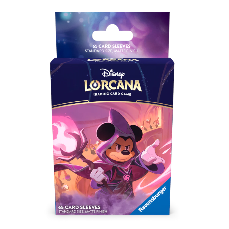 65 Fundas Standard para cartas Mickey Mouse Wayward Sorcere Lorcana TCG Disney Ravensburger 65 Fundas Standard para cartas Mickey Mouse Wayward Sorcere Lorcana TCG Disney Ravensburger - Imagen 1