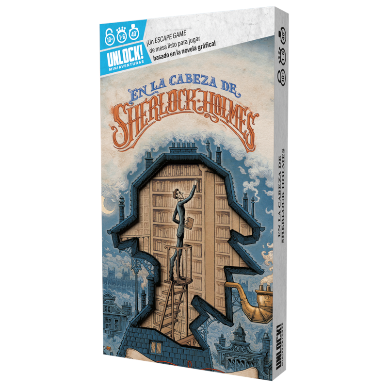 Unlock! Miniaventuras En la cabeza de Sherlock Holmes Juego de Mesa Escape Game de 1 a 6 Jugadores Unlock! Miniaventuras En la cabeza de Sherlock Holmes Juego de Mesa Escape Game de 1 a 6 Jugadores - Imagen 1