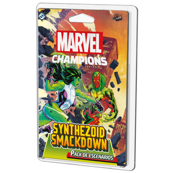Synthezoid Smackdown Marvel Champions Pack de escenarios El Juego de Cartas