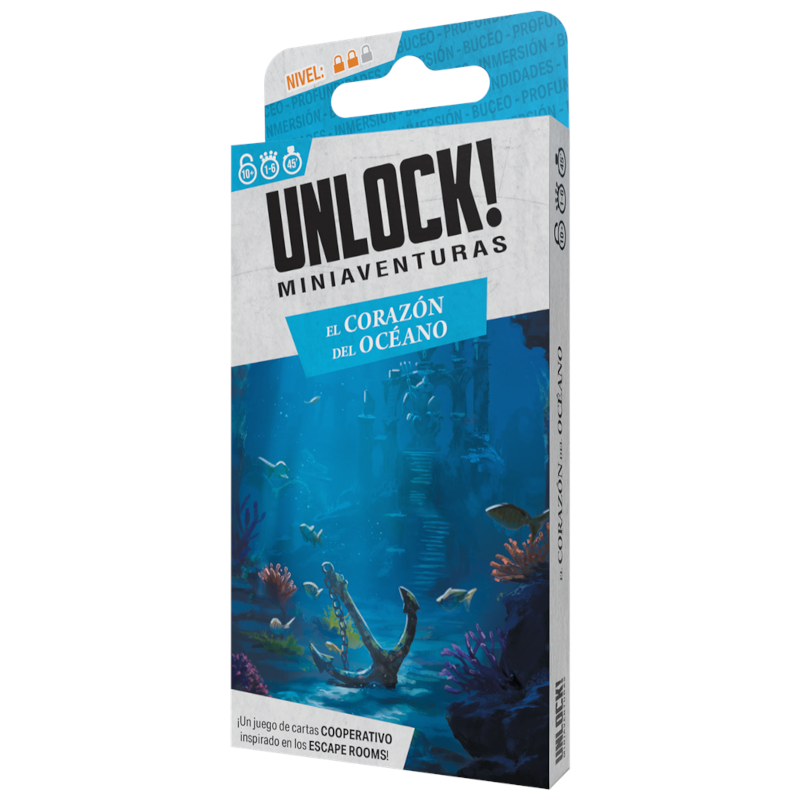 Unlock! Miniaventuras El corazón del océano Juego de Mesa Escape Game Unlock! Miniaventuras El corazón del océano Juego de Mesa Escape Game de 1 a 6 Jugadores - Imagen 1