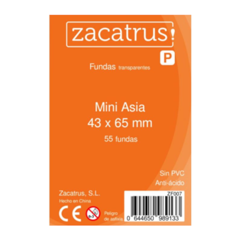 Fundas Transparentes Zacatrus! Mini Asia 43 x 65 mm 55 Fundas Zacatrus Fundas Transparentes Zacatrus! Mini Asia 43 x 65 mm 55 Fundas Zacatrus - Imagen 1
